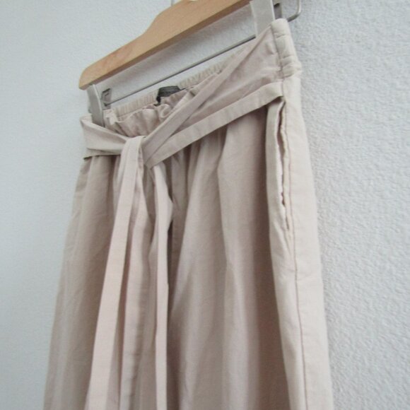 Zara Women's Paperbag Waist Casual Pants Small Cream - Picture 4 of 10